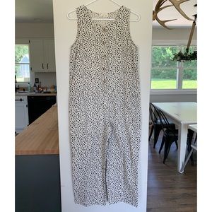 ROOLEE black and cream polka dot jumpsuit - Size Small